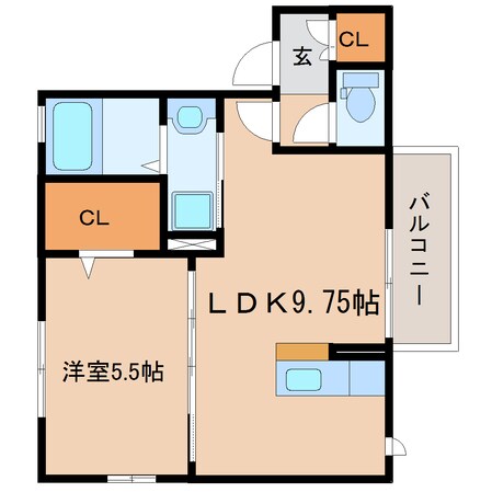 静岡駅 バス22分  片山下車：停歩3分 2階の物件間取画像